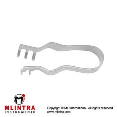 Finsen Wound Spreader 2 x 3 Sharp Prongs Stainless Steel, 5 cm - 2"